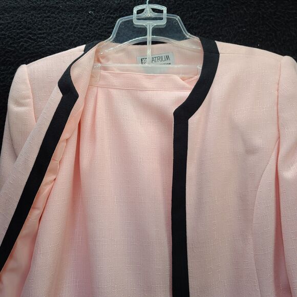 Vintage Atrium Collection 2pc Set Pink Size 10 Polyester Blend Blazer And Skirt - Picture 14 of 15